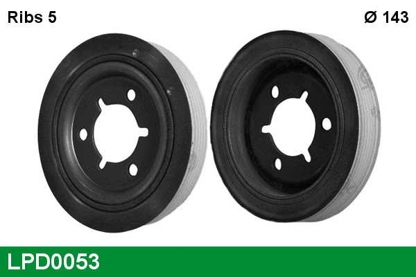 Belt Pulley, crankshaft (LPD0053)