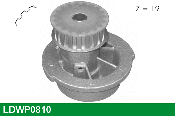 Water Pump, engine cooling (LDWP0810)