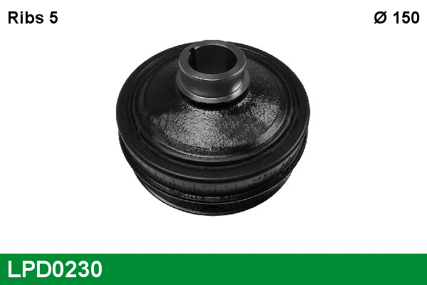 Belt Pulley, crankshaft (LPD0230)