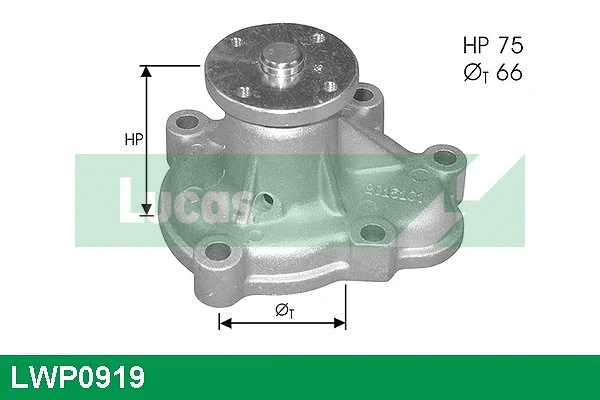 Water Pump, engine cooling (LWP0919)