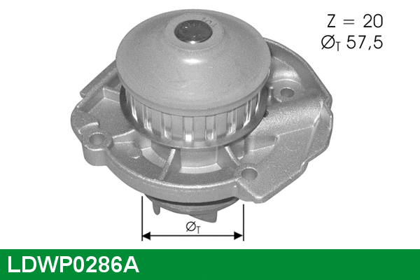 Water Pump, engine cooling (LDWP0286A)