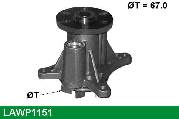 Water Pump, engine cooling (LAWP1151)