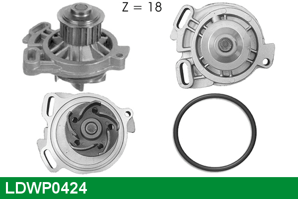 Water Pump, engine cooling (LDWP0424)