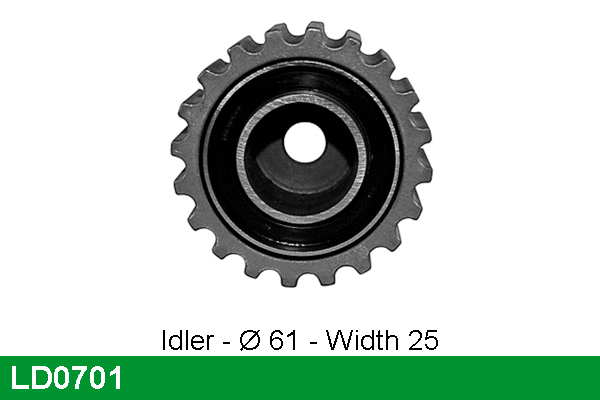 Tensioner Pulley, timing belt (LD0701)