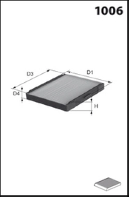 Filter, cabin air (LFCP316)