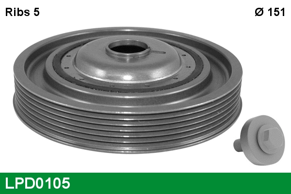 Belt Pulley, crankshaft (LPD0105)