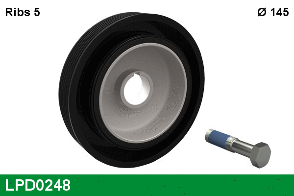 Belt Pulley, crankshaft (LPD0248)