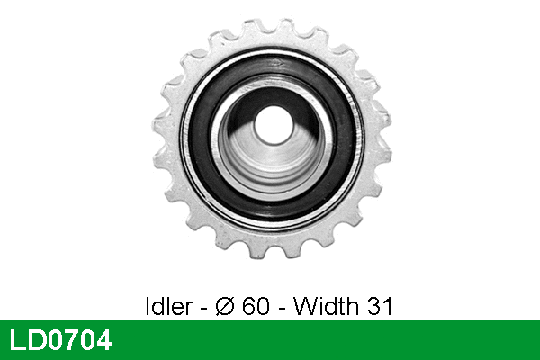 Tensioner Pulley, timing belt (LD0704)
