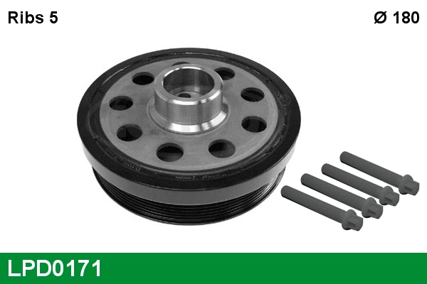 Belt Pulley, crankshaft (LPD0171)