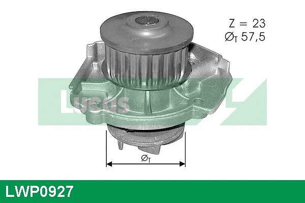 Water Pump, engine cooling (LWP0927)