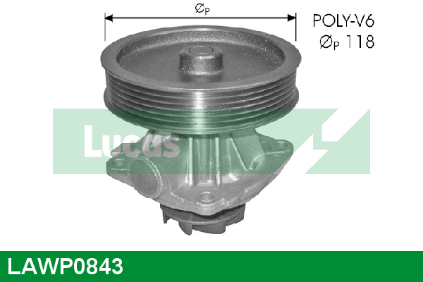 Water Pump, engine cooling (LAWP0843)