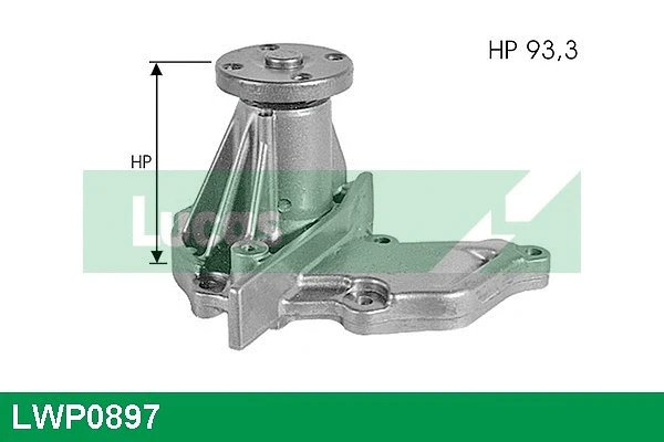 Water Pump, engine cooling (LWP0897)