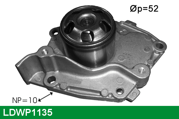 Water Pump, engine cooling (LDWP1135)