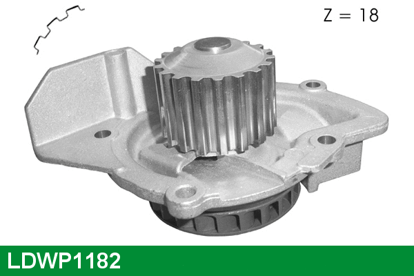Water Pump, engine cooling (LDWP1182)