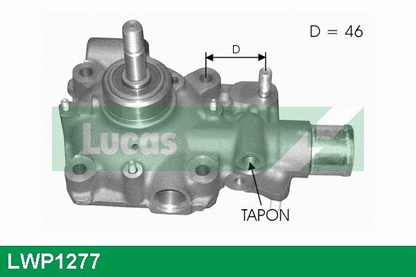 Water Pump, engine cooling (LWP1277)