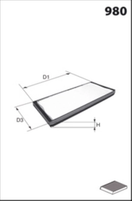 Filter, cabin air (LFCP131)