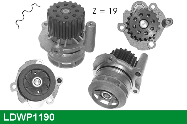Water Pump, engine cooling (LDWP1190)