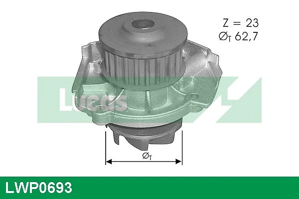 Water Pump, engine cooling (LWP0693)