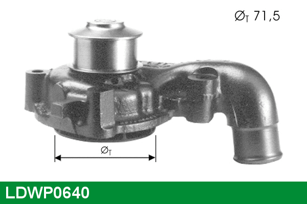 Water Pump, engine cooling (LDWP0640)
