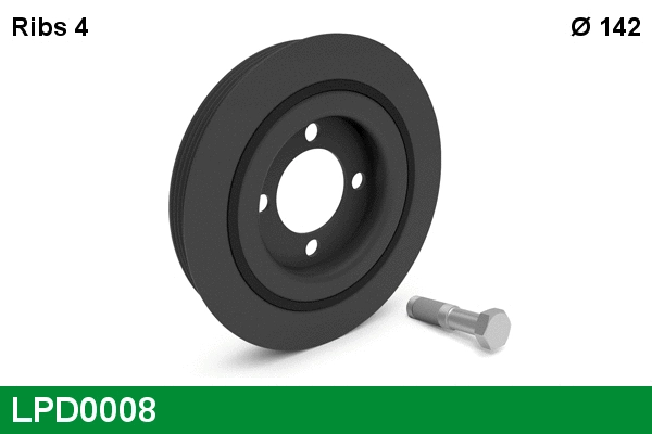 Belt Pulley, crankshaft (LPD0008)