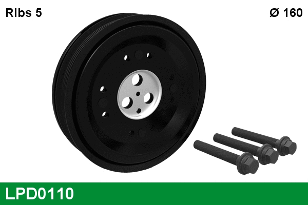 Belt Pulley, crankshaft (LPD0110)