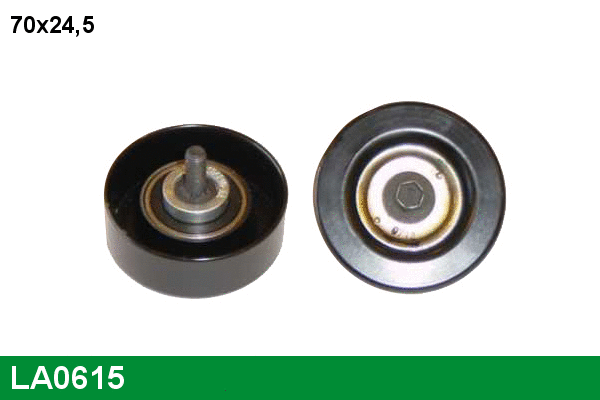 Deflection/Guide Pulley, V-ribbed belt (LA0615)