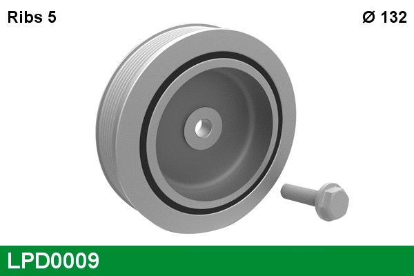 Belt Pulley, crankshaft (LPD0009)