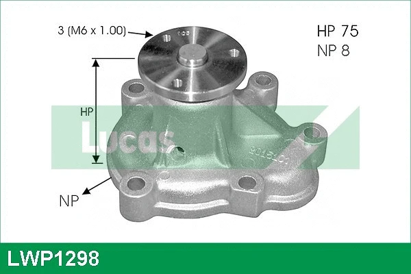 Water Pump, engine cooling (LWP1298)