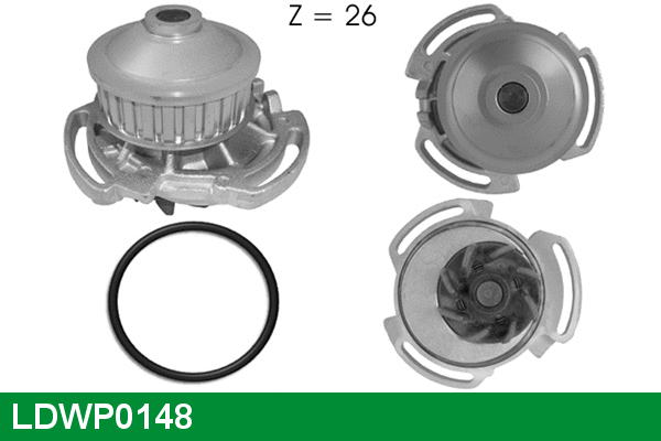 Water Pump, engine cooling (LDWP0148)