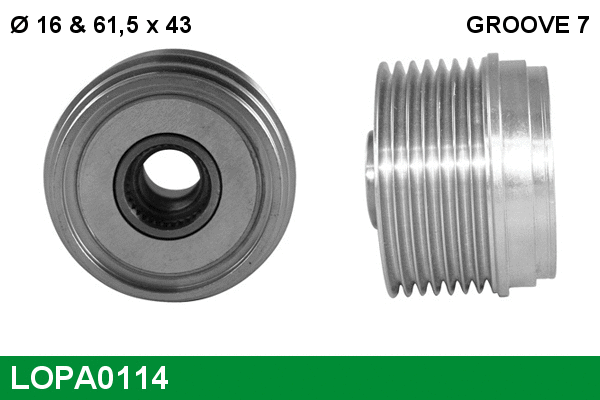 Alternator Freewheel Clutch (LOPA0114)