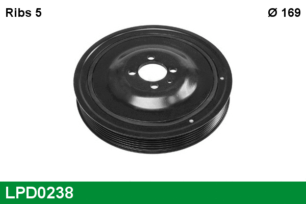 Belt Pulley, crankshaft (LPD0238)