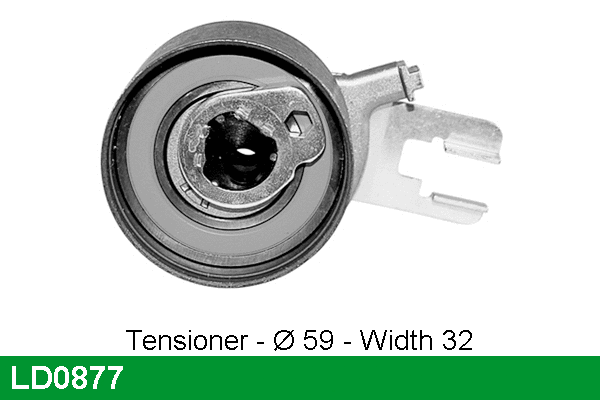Tensioner Pulley, timing belt (LD0877)