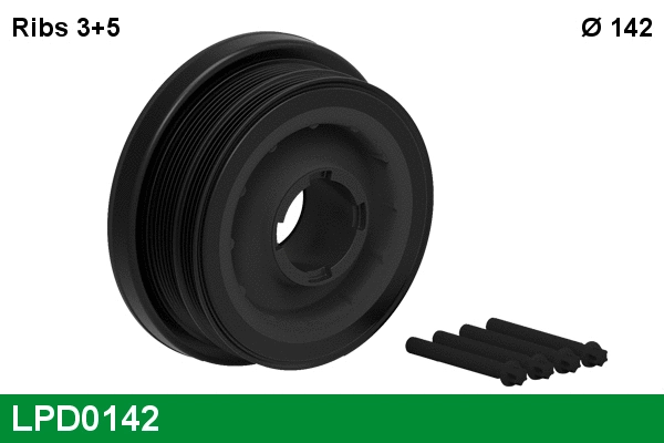 Belt Pulley, crankshaft (LPD0142)