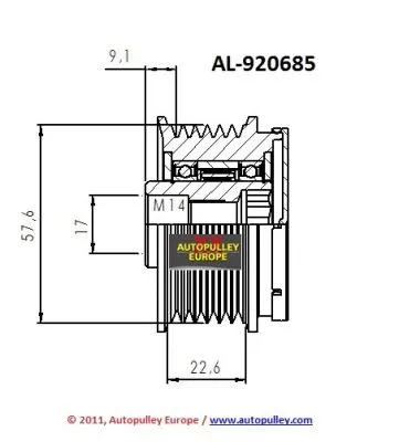 Belt Pulley, alternator