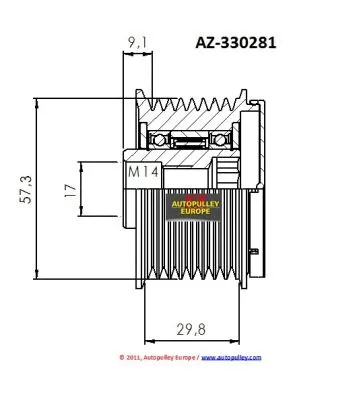 Belt Pulley, alternator
