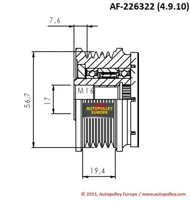 Belt Pulley, alternator