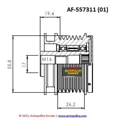 Belt Pulley, alternator