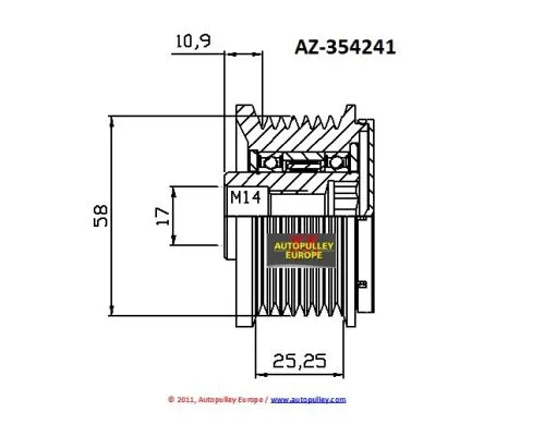 Belt Pulley, alternator