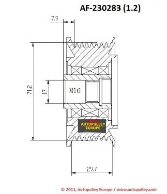 Belt Pulley, alternator
