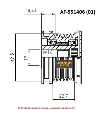Belt Pulley, alternator