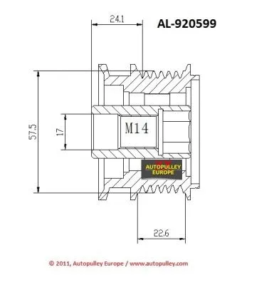Belt Pulley, alternator