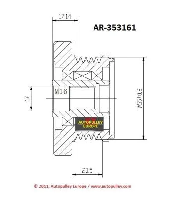 Belt Pulley, alternator