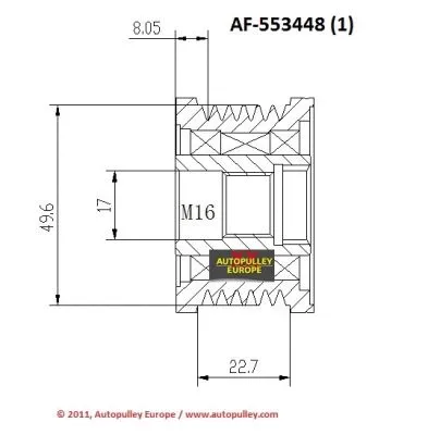 Belt Pulley, alternator