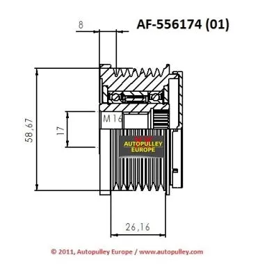 Belt Pulley, alternator