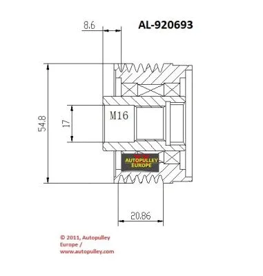 Belt Pulley, alternator