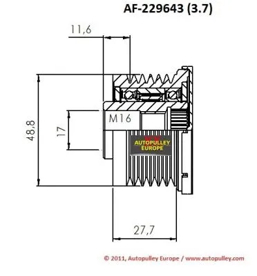 Belt Pulley, alternator