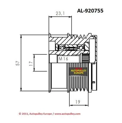 Belt Pulley, alternator