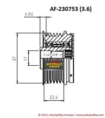 Belt Pulley, alternator