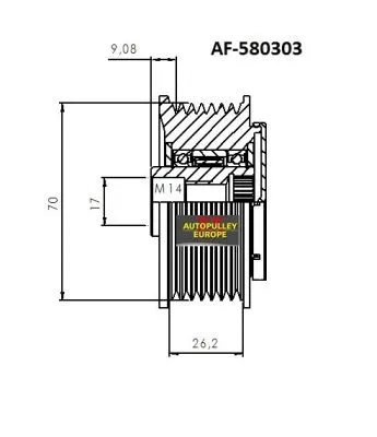 Belt Pulley, alternator