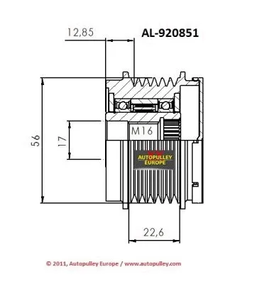 Belt Pulley, alternator